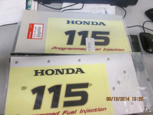Honda marine 87121-zx1-000 mark, rear emblem sticker 115 bf115d  (c)