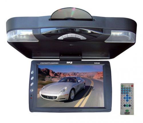 Pyle plrd143if 14.1" universal tft-lcd flip down monitor w/ built-in dvd player