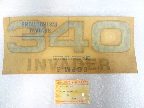 Kawasaki nos new  56018-3501 mark decal invader intruder snowmobile snow 1978