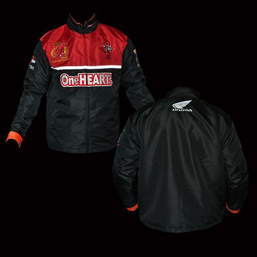 New waterproof honda repsol marc marquez motogp black red pit jacket m l sz