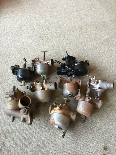 Ford model t carburetors lot of 9, 8 model t and 1 model a