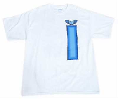 Ghh t-shirt cotton white firebird transformation logo men's 2xl ea