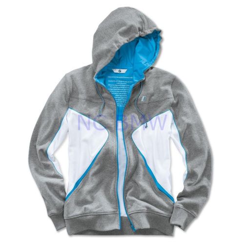 Bmw genuine life style i hooded jacket gray s small 2359281