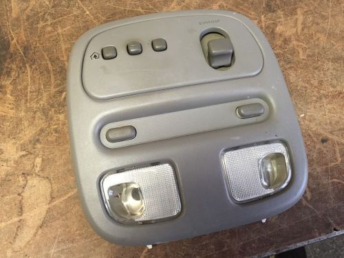 E2q3 00-05 pontiac bonneville homelink lights gray overhead console oem