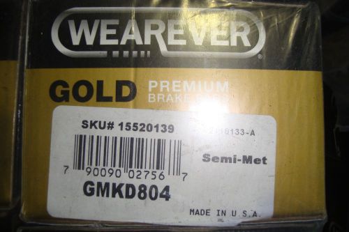 &#034;wearever&#034; gold brake pads (gmkd804)