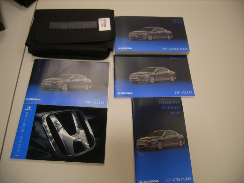 2011 honda accord owner's manual with case