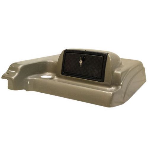 Tracker marine 144327 tan / beige / black fiberglass boat glove box panel