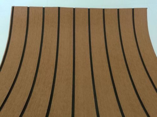 Eva foam faux teak decking sheet light brown marine boat 35&#034; x 94&#034; 6mm thick