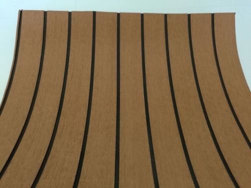 Eva foam faux teak decking sheet light brown marine boat 35" x 94" 6mm thick