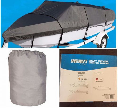 Boat cover 17'-19' v-hull runabouts weather resistant 5yr warranty (#2 type) pic