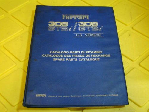 Ferrari 308 gtbi gtsi 1980 spare parts catalogue 193/80 genuine ferrari shop