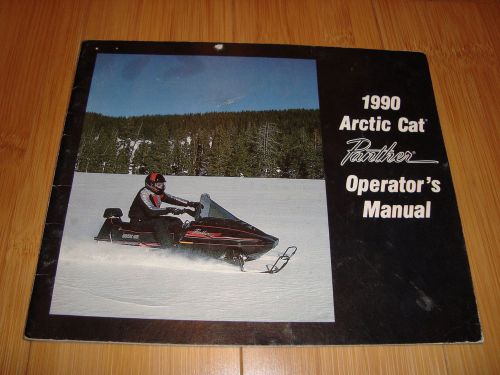 1990 arctic cat panther owners manual 440 fan snowmobile operators guide