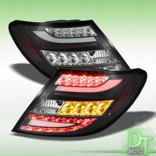 Black 11-12 mercedes w204 c-class philip-led perform tail lights lamp left+right