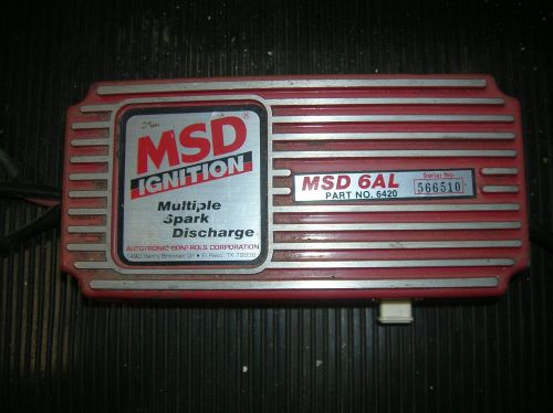 Msd 6al with rev limiter
