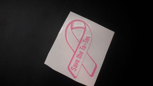 Breast cancer awareness vinyl decal