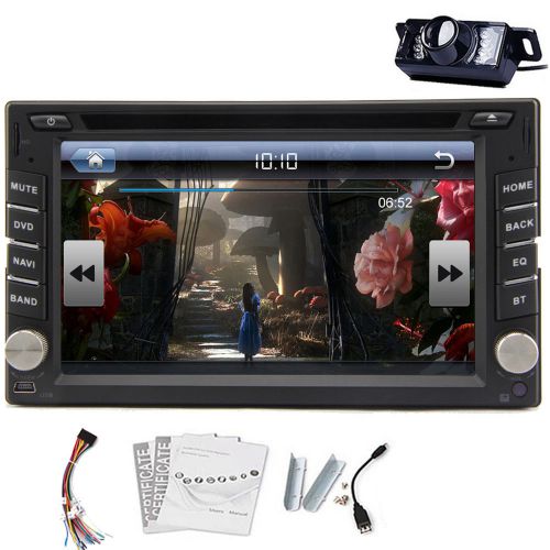 Car dvd player 6.2 inch wince touch sreen stereo tv gps maps bluetooth fm camera