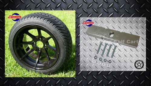 Club car ds golf cart lift kit + 14" wheels and 205/30-14 low profile tires