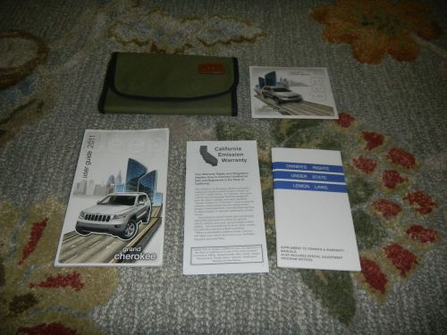 2011 jeep grand cherokee owners manual set + free shipping