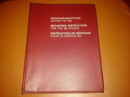 Porsche 912 engine mounting instruction workshop service manual original oem