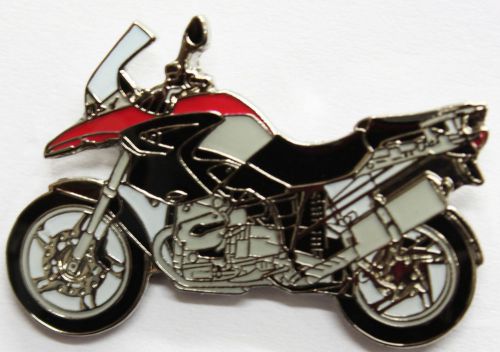 Bmw r 1200 gs motorcycle enamel biker collector pin badge from fat skeleton