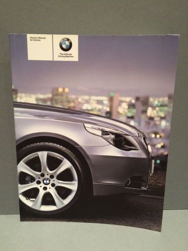 5 series 07 2007 bmw b m w owners owner&#039;s manual all models w/ navigation oem