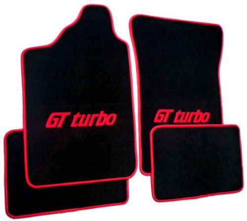 Black/red vel mat set for renault 5 gt  turbo