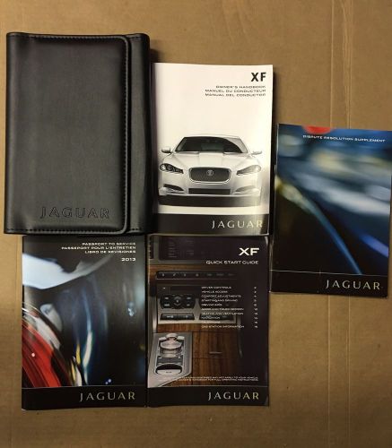 2013 jaguar xf owner&#039;s manual with case