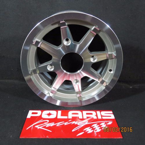 Polaris ranger rzr silver machined aluminum rim wheel 12x6