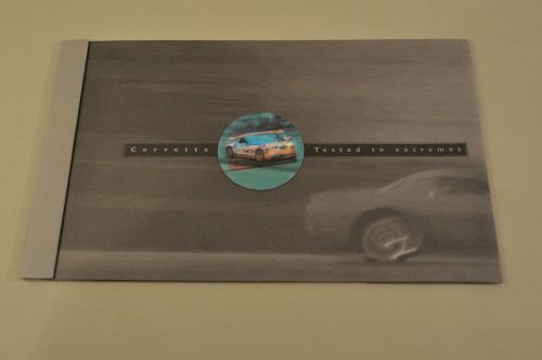 2001 z06 corvette sales brochure with  lenticular printed image on cover