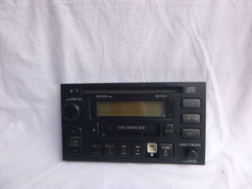 99 Toyota Camry 16810 Radio Single Cd Cassette Face Plate 61558, image 1