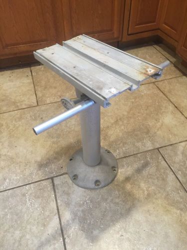 Marine/boat 21"bucket seat pedestal swivel,slide mount with 12"x16" floor plate