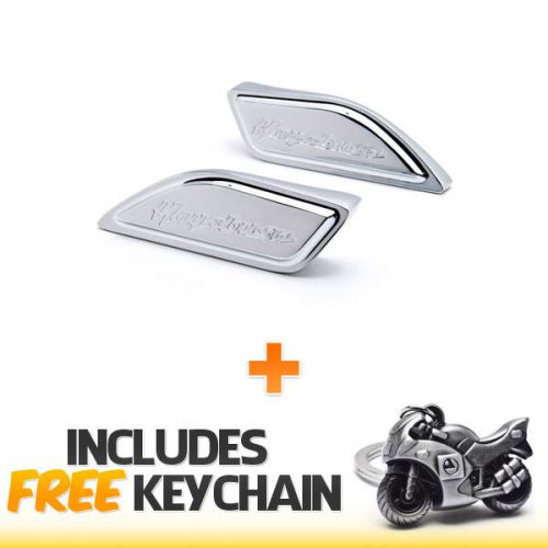 Chrome gas tank pad cover cap for suzuki hayabusa 1999-2014+sportbike keychain