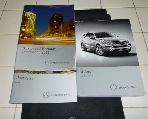 2014 mercedes ml350 owners manual set 14 ml 350 550 250 63 guide +case m class