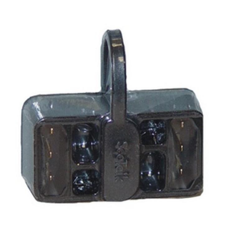 Black raymarine seatalk junction block w/ 3 seatalk sockets