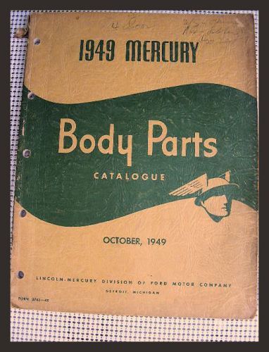 ** 1949 body parts catalogue 1949 mercury **
