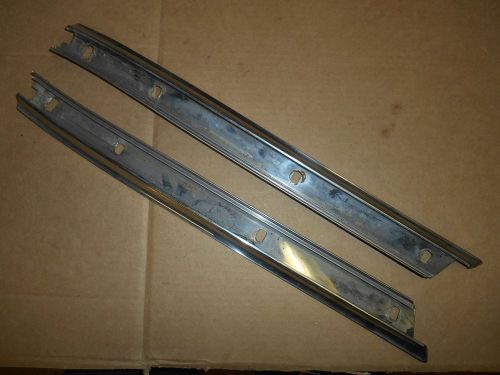 1963 1964 impala sport coupe door vent window upper s/s   molding