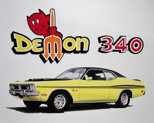 Demon dart custom dodge: 1970 1971 1972 70 71 225 - 28 dealer posters art prints