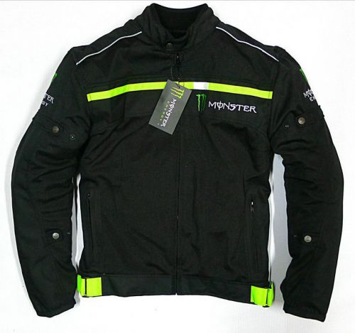 Hot kawasaki cool breathable racing jacket motorcycle clothing removable black