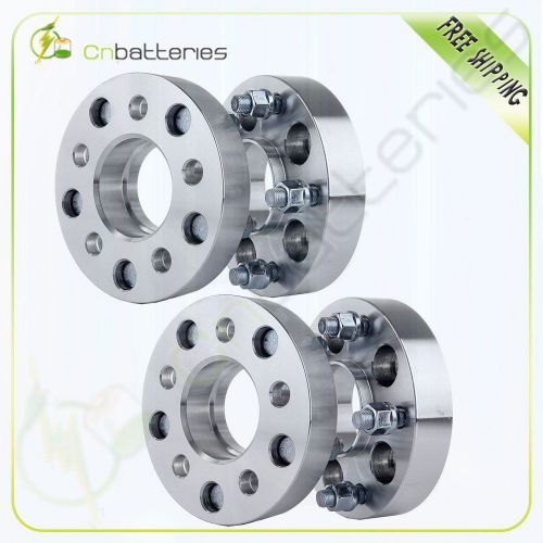 4x 1.25&#034; 5x4.5 to 5x5 hubcentric wheel spacers 1/2&#034; studs 32mm thick for jeep