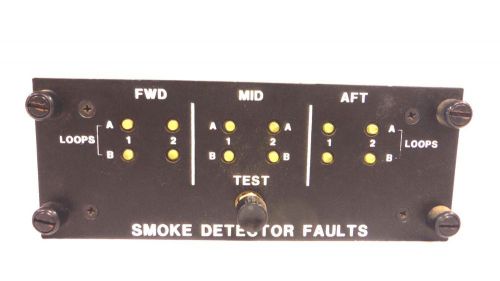 Aircraft smoke detector faults module