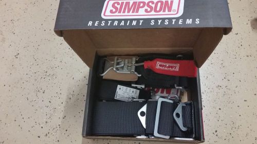 Simpson racing harness latch individual-type bolt-in floor mount black 29063bk