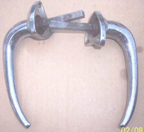 Mg td/tf pair (lh/rh) exterior chrome door handles, parts no 480-1&amp;-3, original