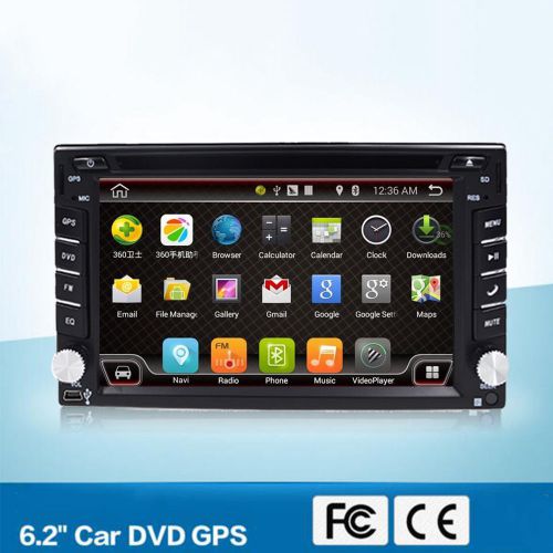 Android 4.4 3g wifi car dvd gps navigation 2din stereo radio bluetooth cd player