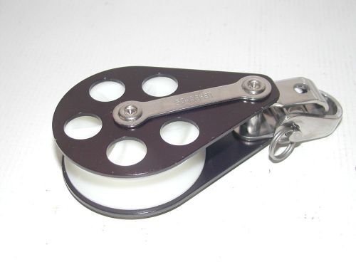 Schaefer 704-05 single block 2-3/8" ball bearing sheave 1/2" line