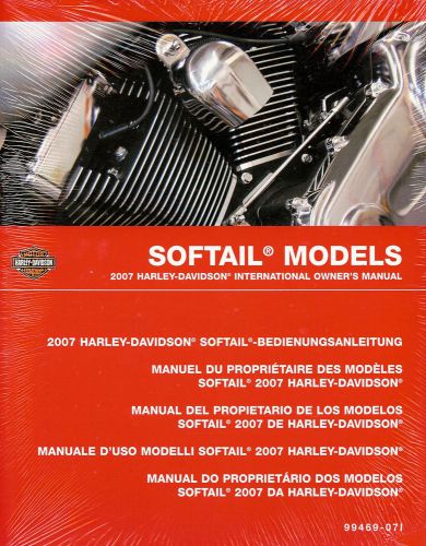 2007 harley-davidson softail international owners manual -flstf-fxstb-fxsts