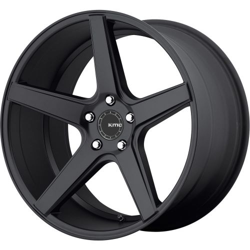 19x9.5 black kmc km685 (district) wheels 5x4.5 +42 fits mitsubishi lancer