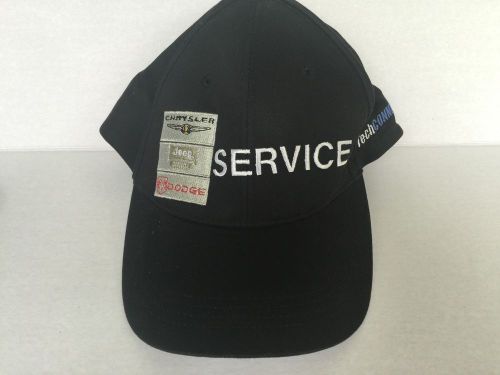 Chrysler  black adjustable baseball hat cap new jeep dodge logos pre owned