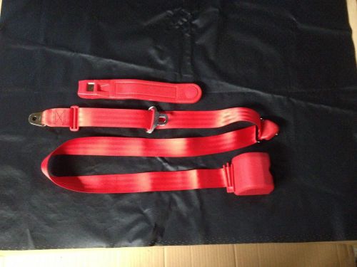 New autoloc 3 point retractable red seat belt