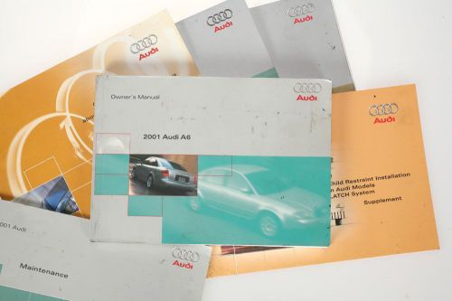 2001 audi a6 owners manual and other booklets fair condition us