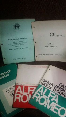Alfa romeo manuals